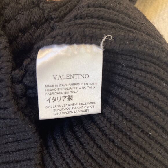 Authenticated Valentino Hiver 2008 Chunky Black Cardigan Sweater Medium - Picture 9 of 14